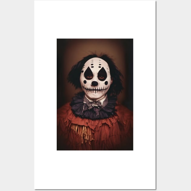 A Creepy, Scary Clown Wall Art by daniel4510